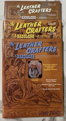 The Leather Crafters & Saddlers Journal 2008 Partial Set With Patterns