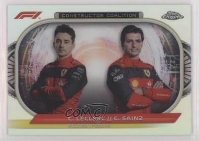 2022 Chrome Formula 1 Constructor Coalition Charles Leclerc Carlos Sainz Jr ux8