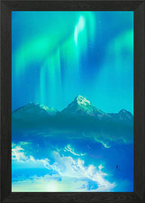 Polar Light Framed Wall Art Poster Canvas Print Picture
