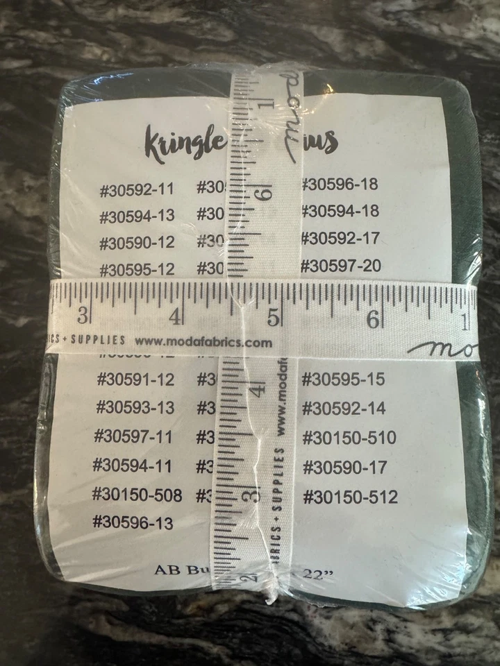 Moda Basicgrey Kringle & Claus FQB 37 pc OOP RARE HTF quilting cotton - Image 3 of 4