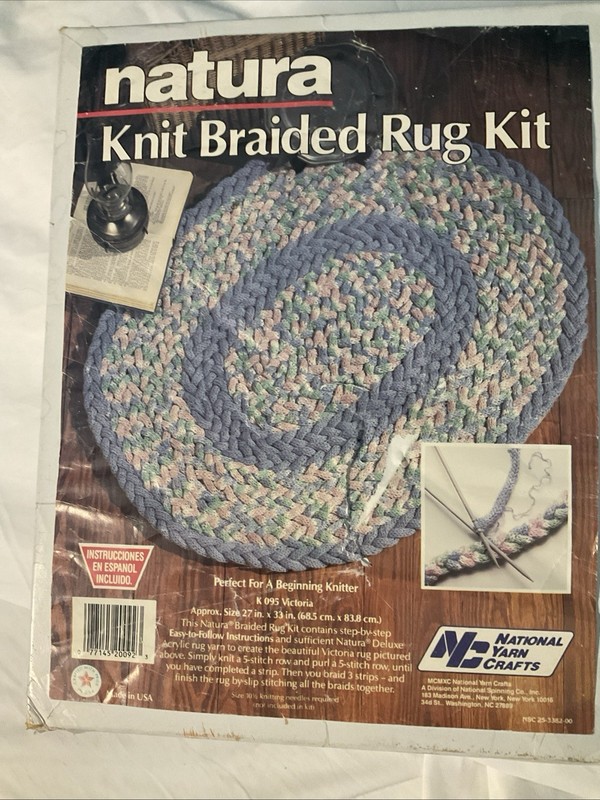 Natura Knit Braided Rug Kit  27" x 33" by National Yarn Crafts - K 095 Victoria
