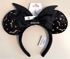 BNWT Disney Parks Minnie Mouse Spooky Bat Halloween Ears Headband Adult Size
