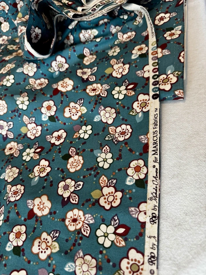 Quilting Cotton Fabric – Marcus “Rio” Floral Print – 5 Yards Total - Image 2 of 3