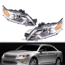 For Ford Taurus 2010-2012 Halogen Se Sel Headlights Head Lights Lamps Pair