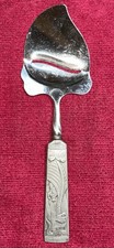 SPOR Norway ODEL PEWTER handle 18/8 Stainless Steel CHEESE SLICER Viking Ship