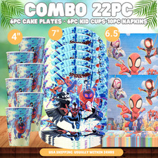 Spider man Party Supplies happy birthday centerpiece decoration cup plate