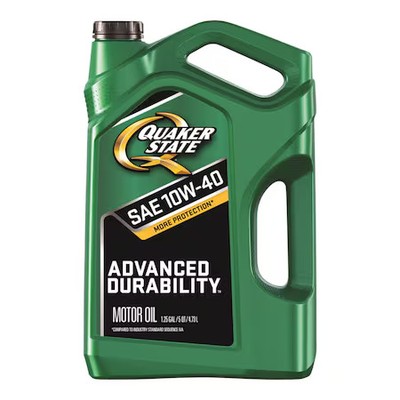 Quaker State 550044961 Engine Oil, 10W-40, Conventional, 5 Qt., Advanced