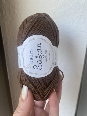 Drops Safran 100% Baumwolle 6x 50 Gr. In Kaffee Farbe