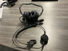 Two Way Radio Noise Cancelling Headset Lot Of 3