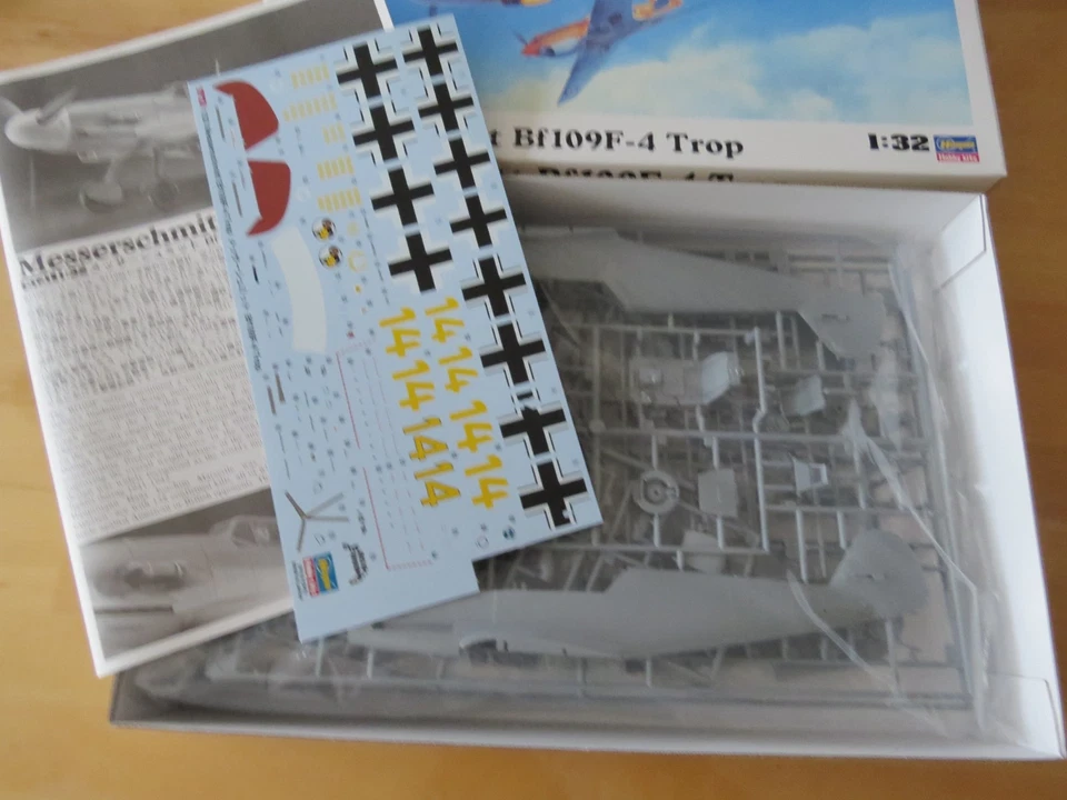 Hasegawa St31, Messerschmitt Bf 109 F-4 Trop , 1:32 - Bild 2 von 2