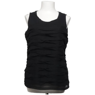 Ann Taylor Petite, Top, Größe: L, Schwarz, Einfarbig, Damen #DdH