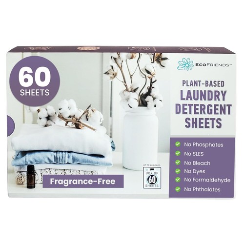 Plant-based Laundry Detergent Sheets - Non-, Hypoallergenic, Biodegradable - ...