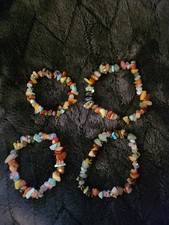 4 Piece Handmade Stone Bracelet Set
