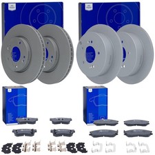 ATE BREMSSCHEIBEN + BELÄGE VORNE + HINTEN passend für HYUNDAI SANTA FE SM TRAJET