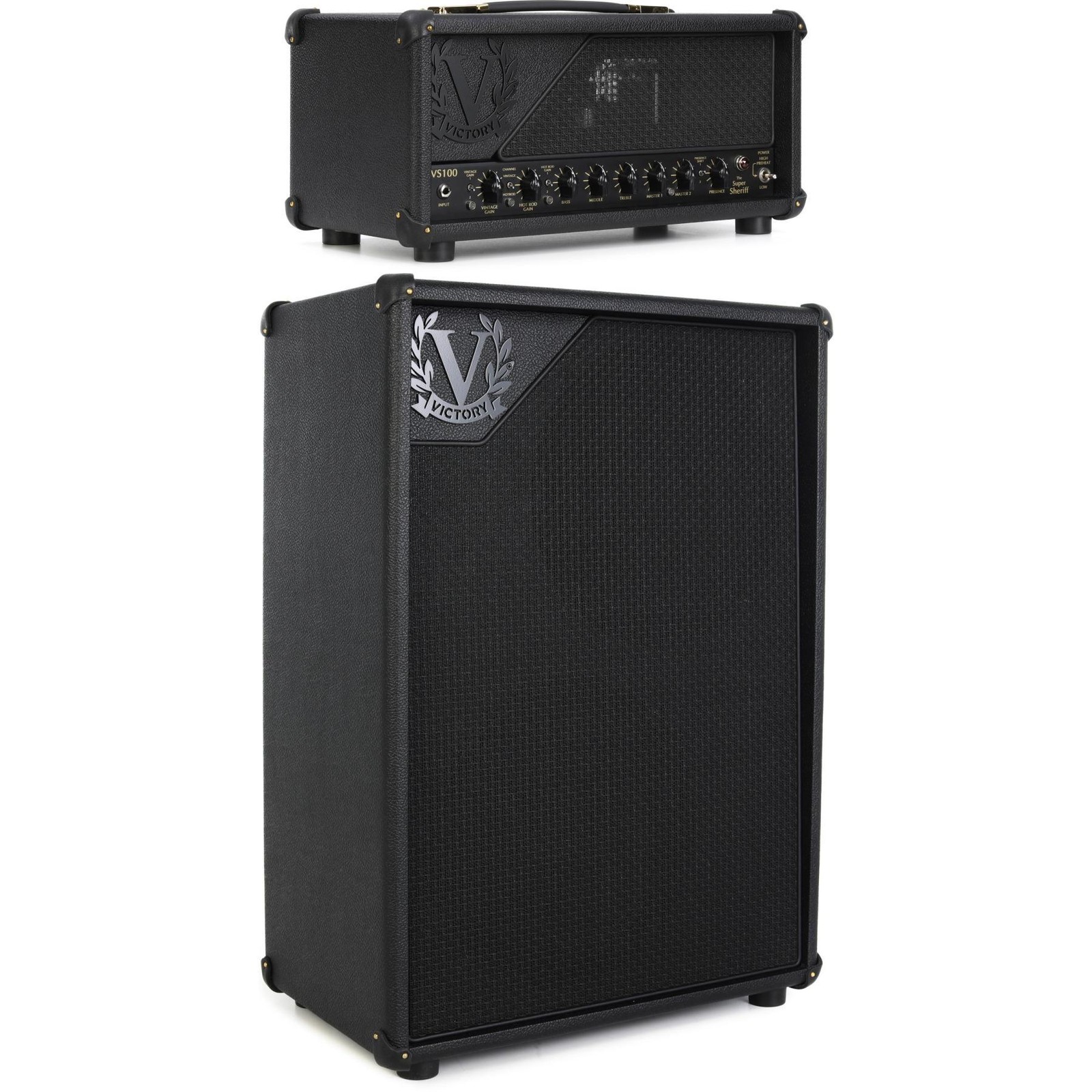 Ламповая головка Victory Amplification VS100 Super Sheriff мощностью 100 Вт с корпусом 2x12