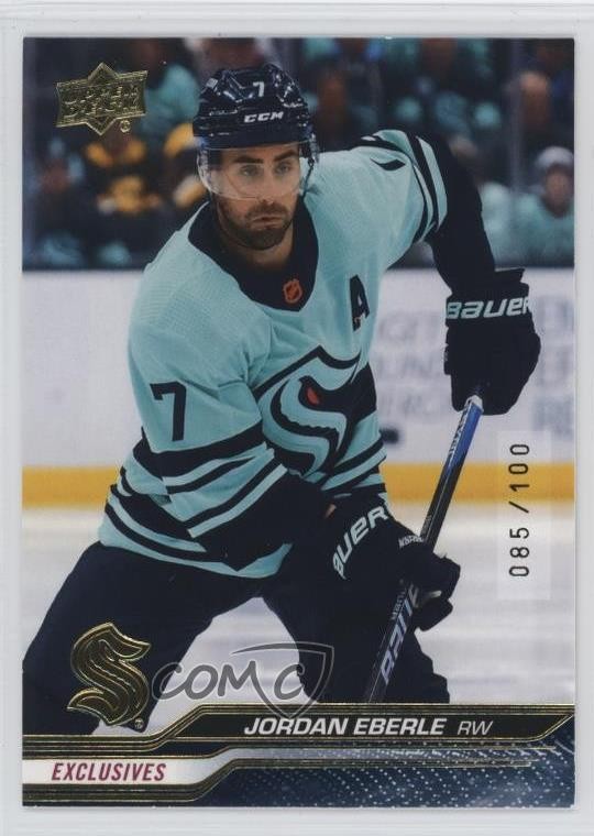 2023-24 Upper Deck Series 1 Exclusives 85/100 Jordan Eberle #150 0hr