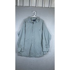 Ralph Lauren Button Down Shirt Mens 2X Big Green Plaid Excellent Long Sleeve