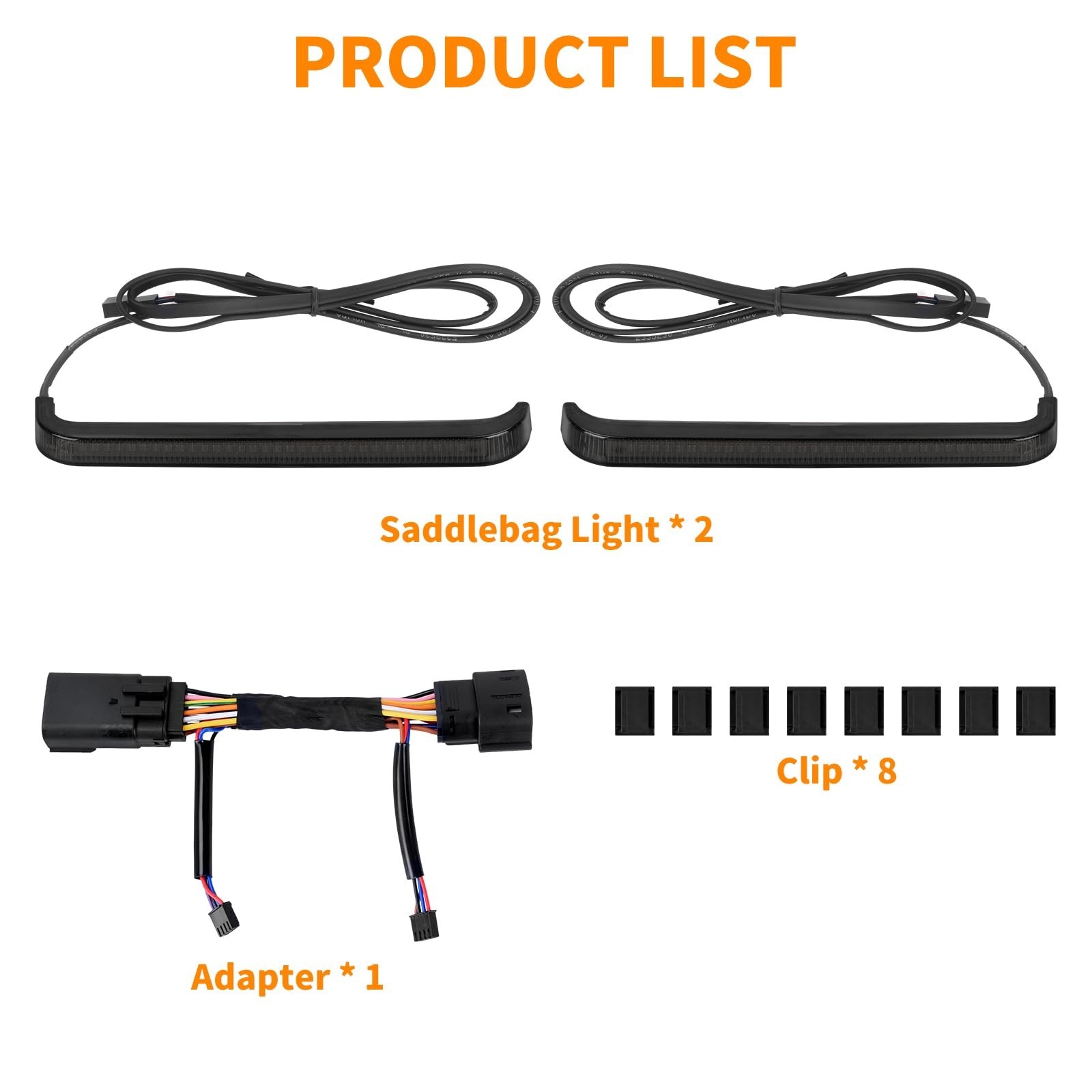 Saddlebag Tail Light LED Running Brake Sequential Turn Signal Fit for Harley ...