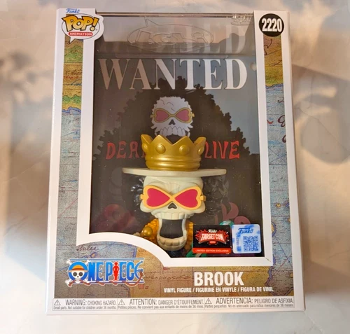 Funko Pop! One Piece Wanted Poster Brook #2220 - TargetCon Exclusive - IN HAND!