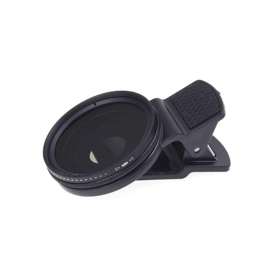 Phone Camera Lens Variable ND filter Neutral Density ND2-ND400 37mm with Clip - Image 2 of 4