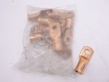 10 Pack 4/0 Gauge x 3/8" Copper Battery Welding Cable Lug Terminals