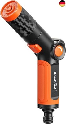 RAINPOINT Multibrause, Handbrause Garten mit 3 Sprühbilder, Daumensteuerung, 