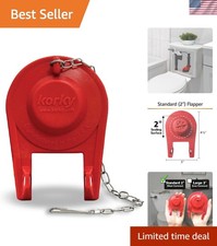 Adjustable 2-Inch Toilet Flapper - Fits Most Brands, Easy Install with Chain