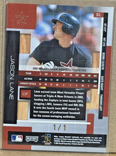 Jason Lane 2003 Absolute Spectrum The 24th National Atlantic City #31 (#1/1) SP