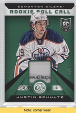 2013-14 Totally Certified Green Tag 5/5 Justin Schultz #RR-JUS Patch READ 0c3