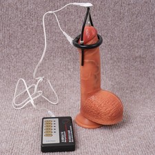 E-Stim Shock Cock Stimulator Penis Sounding Plug Expand Cock Ring for Male Delay