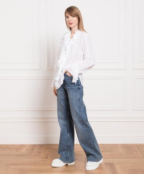 Women Diane Von Furstenberg Shirt White Cotton 36