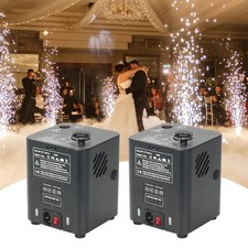 2Pack Mini Cold Spark Machine Firework Machine Wedding Stage Effect Remote 1-3M