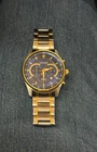 Citizen Men Two Tone Blue Dial Chronograph Stainless Steel Watch