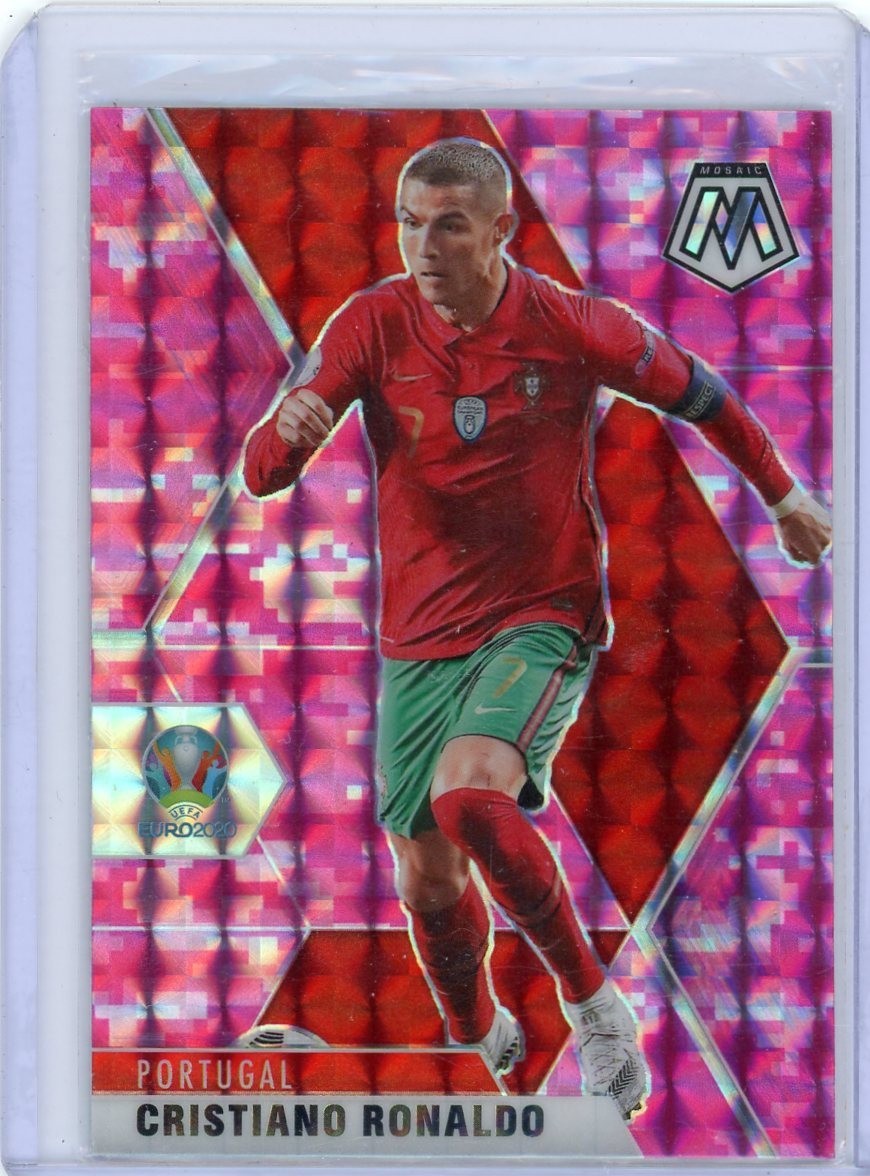 2021 Mosaic UEFA Euro 2020 CRISTIANO RONALDO #160 Camo Pink Mosaic