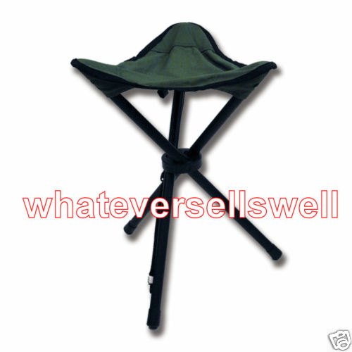 3 LEG FOLDING STOOL for fishing seat chair legged tripod - Picture 1 of 1