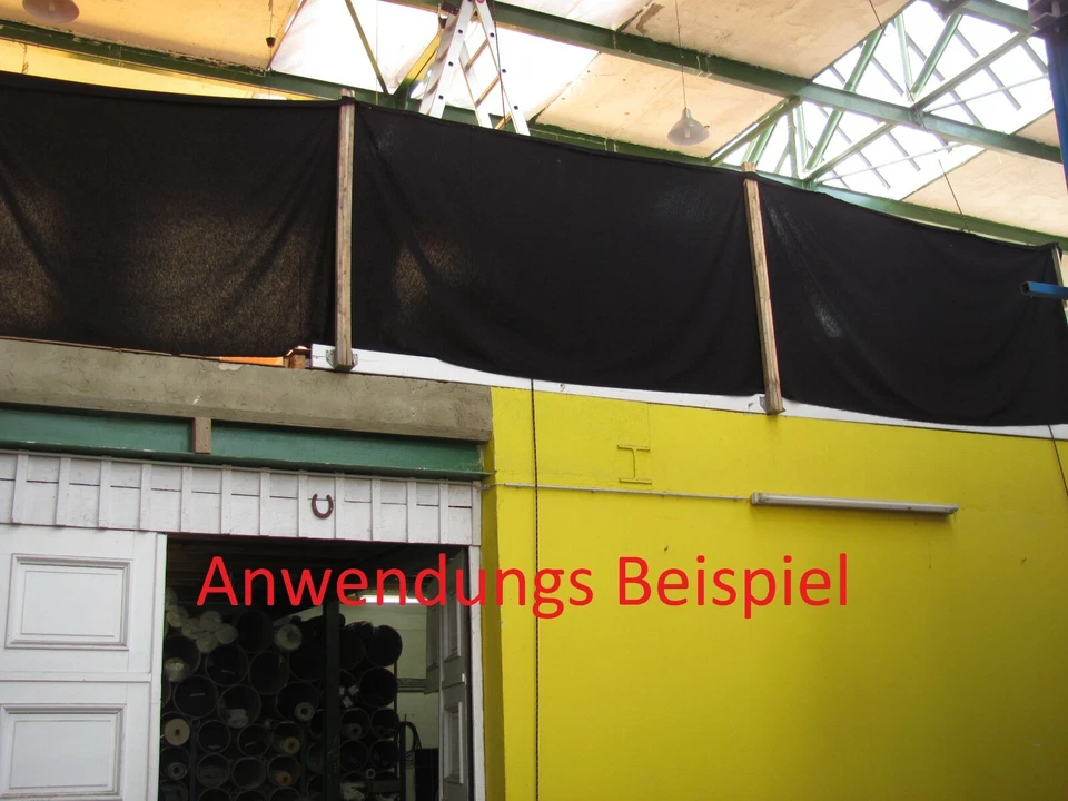 B1 Bühnenmolton-Molton-Stoff schwarz 20m x 3m B1 IIWahl 300gr Foto Studio Party - Bild 3 von 3