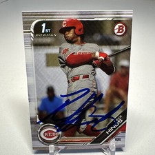 2019 Bowman Draft Rece Hinds #BD-131 1st Bowman Cincinnati Reds SIGNED