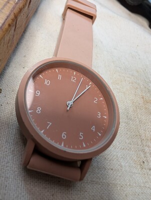 Accutime Watch 4009LWM Stainless Steel Case, Pink - Fresh Battery