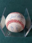 Sadaharu Oh Autographed Baseball Hank Aaron Signed  English Japanese JSA COA