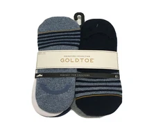 GOLDTOE Men's Sneaker Socks AM377, Signature Collection, Size 6-12.5, Six-Pack