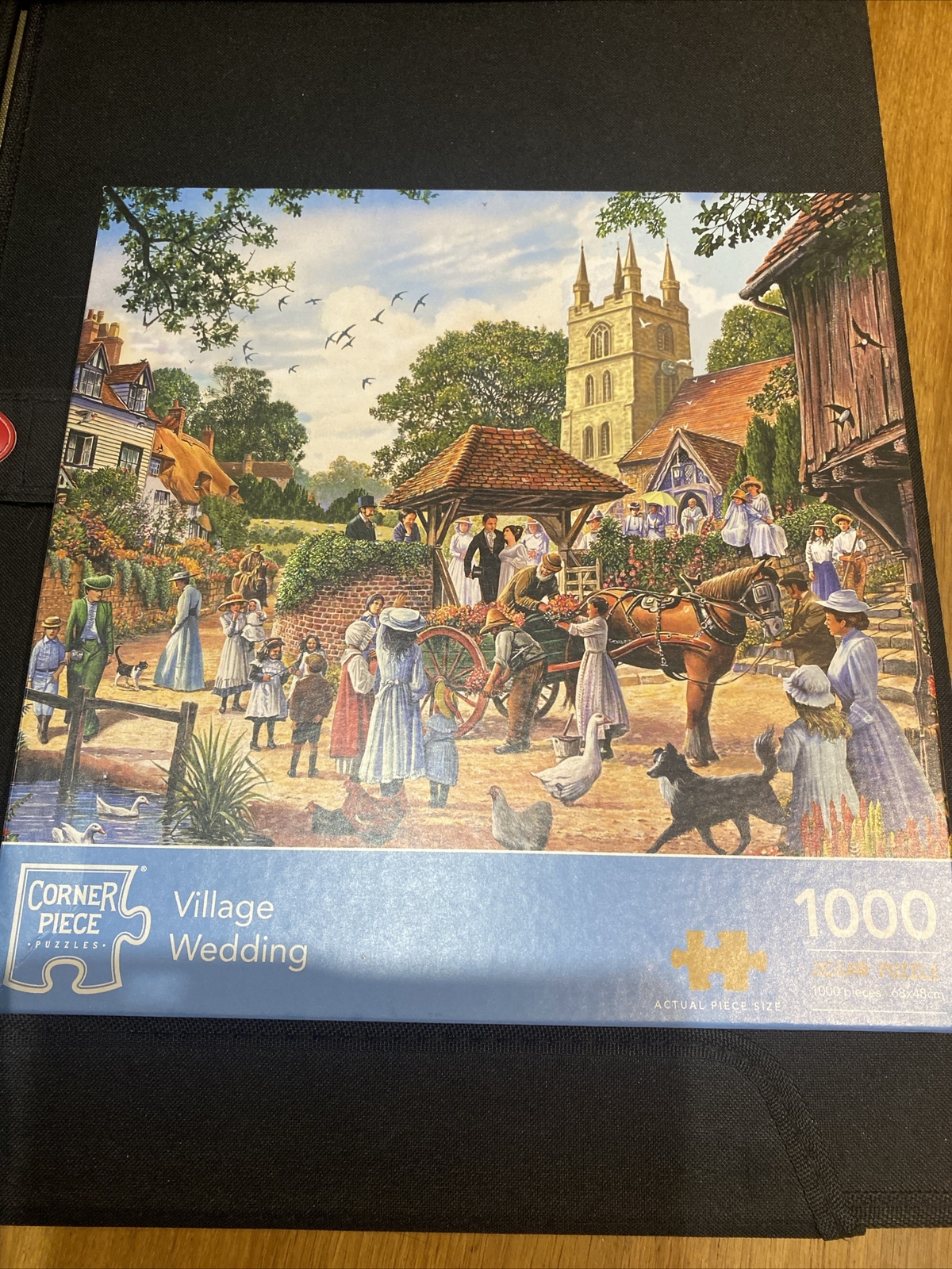 Corner Piece Village Wedding 1000 Piece Jigsaw Puzzle Complete The Work’s