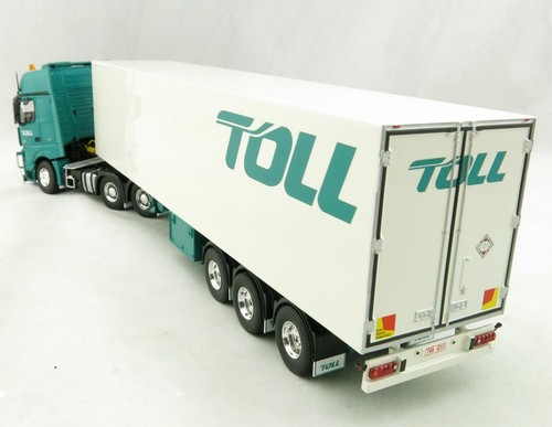 Road Ragers AUSTRALIAN Toll Mercedes Actros 6x4 Prime Mover Reefer Trailer 1:50 - Picture 4 of 11