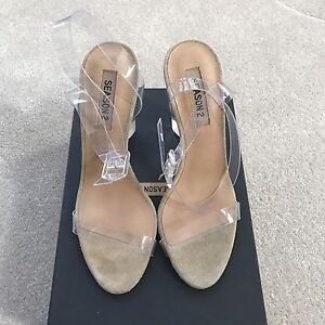 clear sandals by yeezy