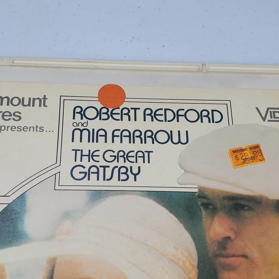 1983 The Great Gatsby CED Video Disc Robert Redford Mia Farrow Disc 1 & 2 Set - Image 4 of 4