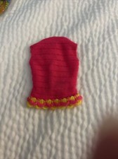 Vintage Barbie Doll Clothes Swim Top 1115 Talking Barbie 1960's Pink Knit