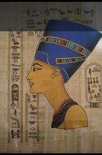Handmade Egyptian Papyrus with vivid color designs.