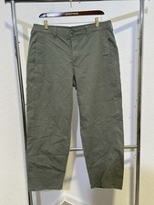 VTG Lee Straight Leg Relaxed Fit Olive Green Workwear Pants 14 Medium 32 Waist