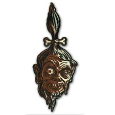 Shrunken Head Patch Iron On Amazon Voodoo Tribal Witch Horror Halloween Decor