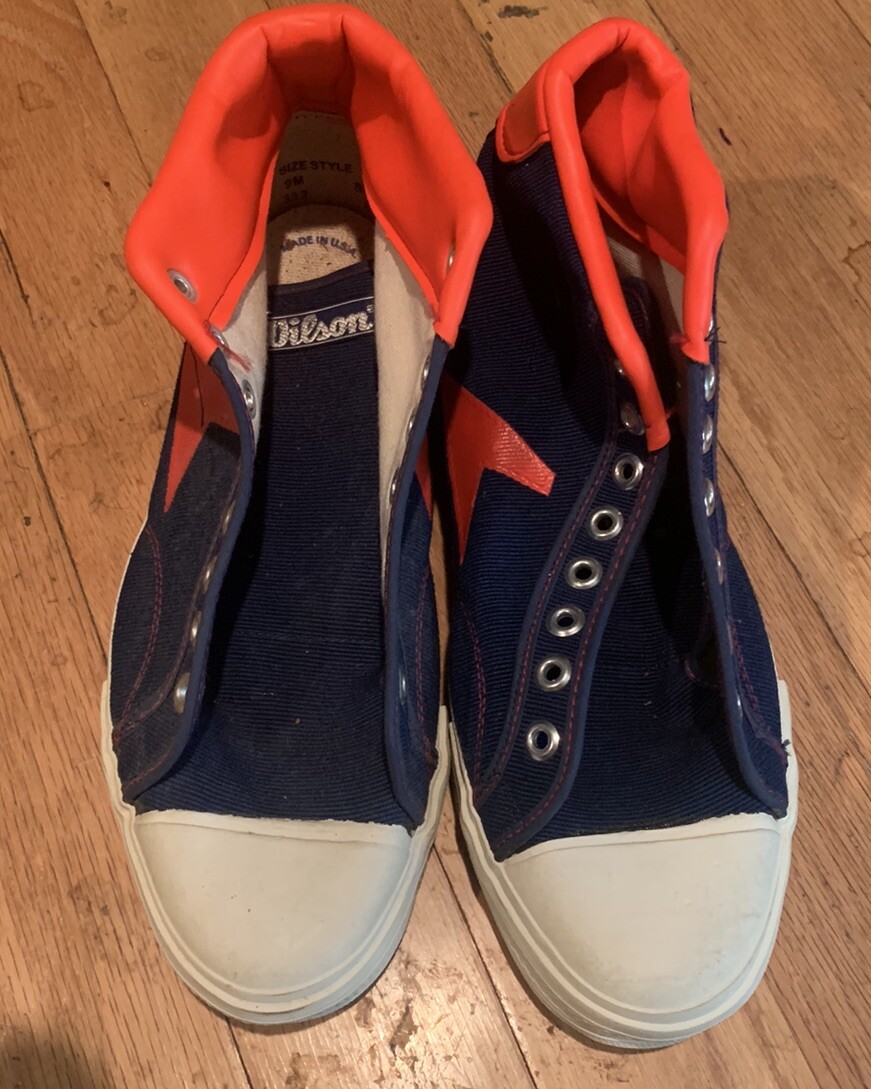 Wilson Bata Hotshot High Top Shoes 1970’s Style Men’s US Size Basically  NEW