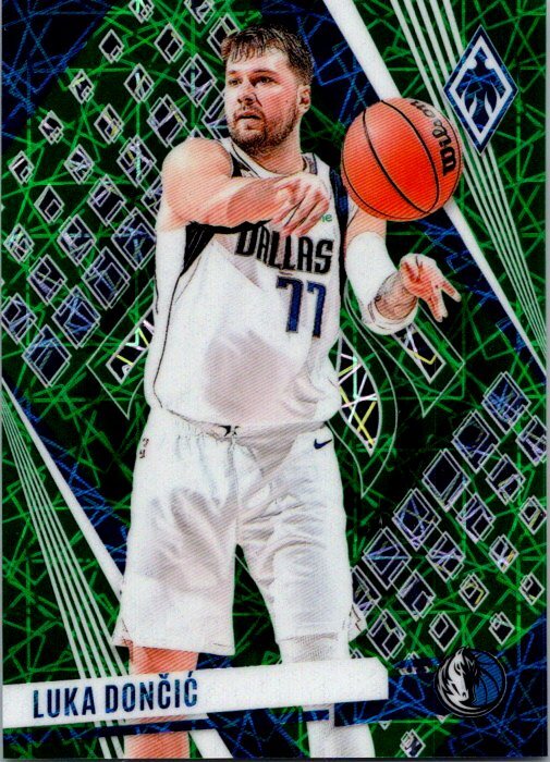 2023-24 Panini Phoenix #157 Luka Doncic Phoenix Green Lazer #/175